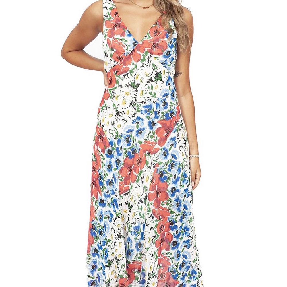 TOPSHOP Spring Print Floral Dress